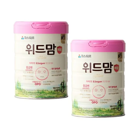 파스퇴르 위드맘 제왕 분유 3단계 750g 2개