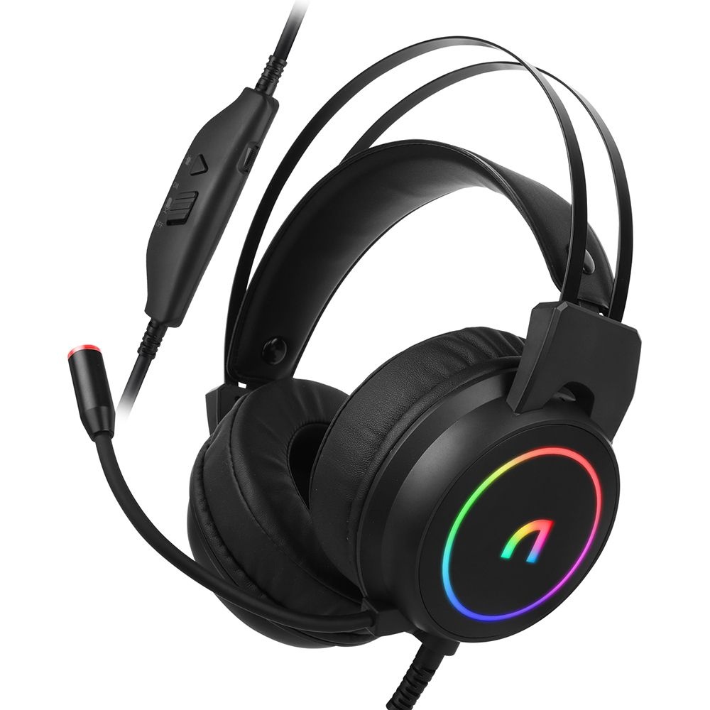 [오늘출발] 앱코 N500 가상 7.1 ENC 초경량 RGB 게이밍 헤드셋 블랙