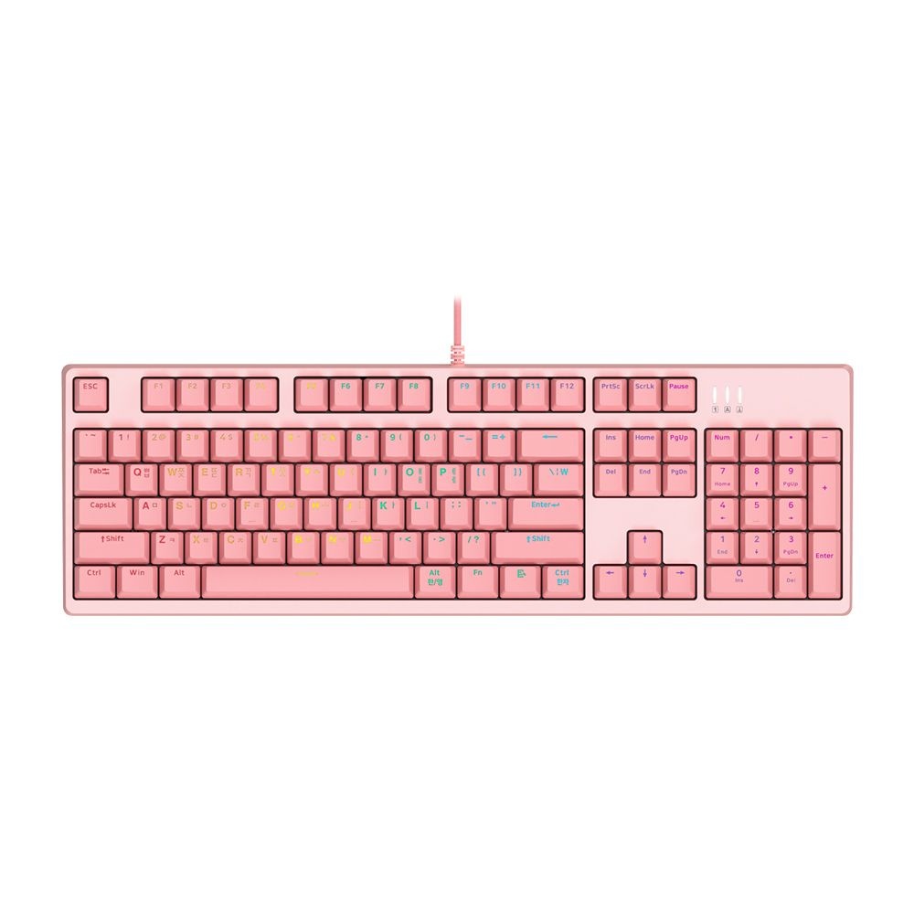 앱코 K660S V2 카일 광축 V2 완전방수 게이밍 기계식 키보드 핑크 택타일