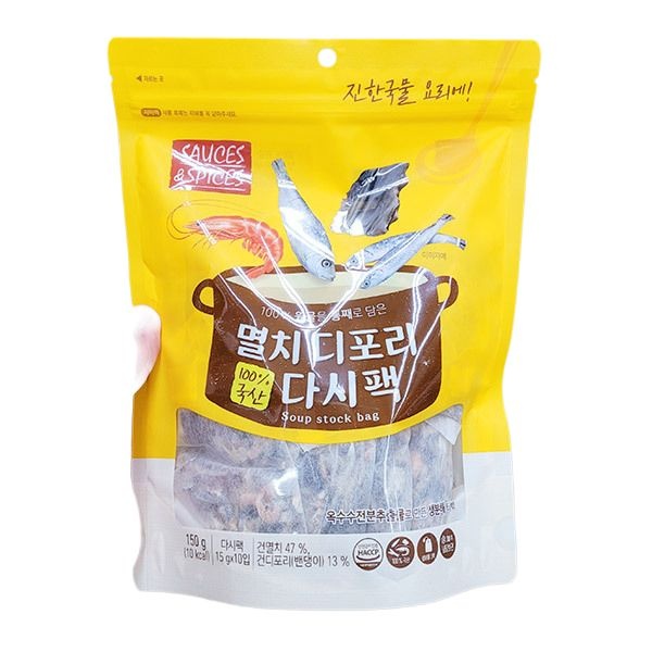 멸치 디포리 다시팩 150g