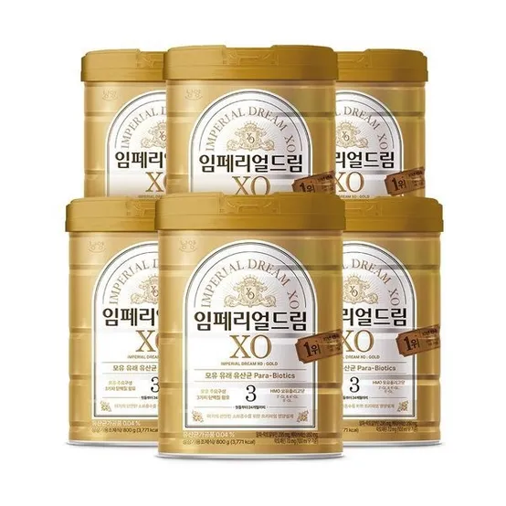 [하프클럽]임페리얼드림XO 골드 3단계 800gx6캔 (첫돌부터 24개월까지)