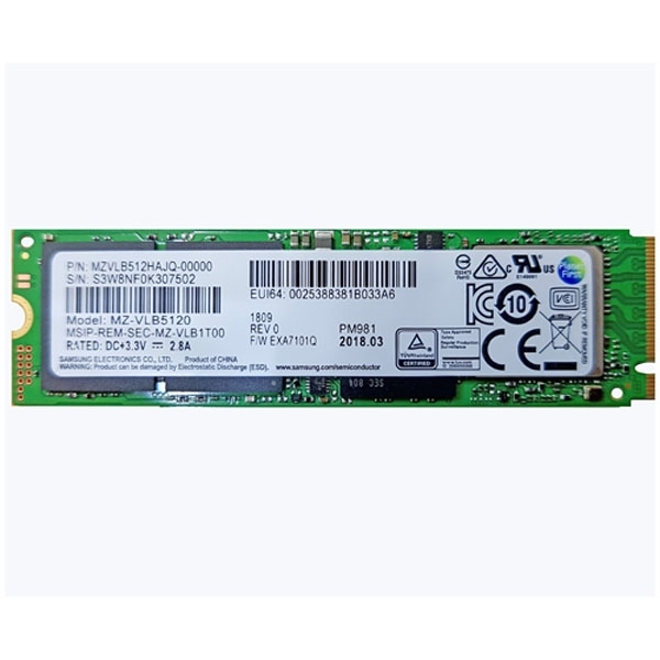 삼성전자 PM981 M.2 2280 512GB 병행수입 방열판+나사 증정/무료배송 ~SSG153