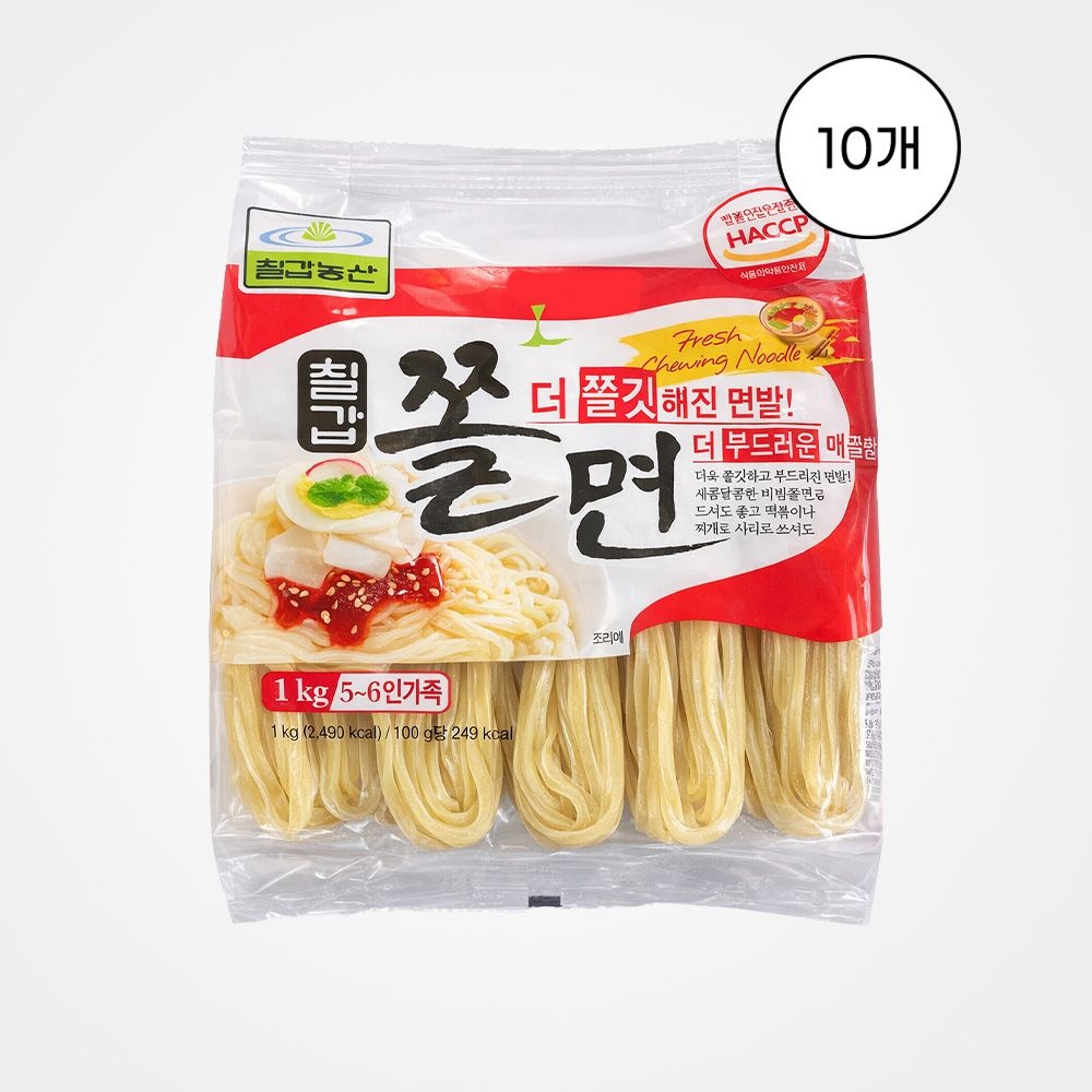 칠갑농산 [칠갑농산] 쫄면 1kg, 10개