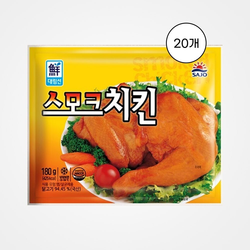 [사조대림] 스모크치킨 180g, 20개