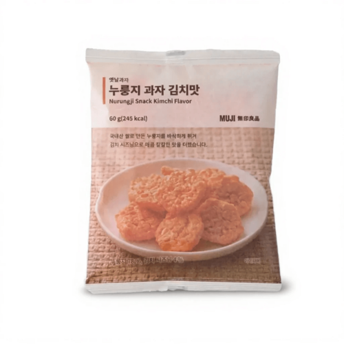 자체제작 무인양품 옛날과자 누룽지 과자 김치맛