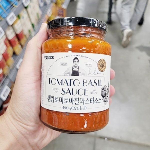 피코크 샘킴 토마토 바질 파스타 소스 450g