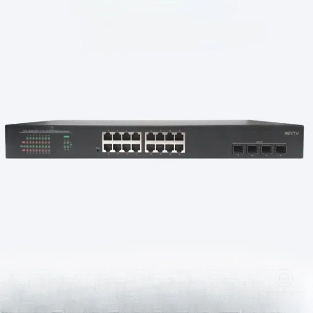 SFP슬롯 16포트 전원공급 HUB 회사 IP카메라 네트워크용 스위치 PC 전산실 기가비트 증폭 인터넷 데스크탑 확장 분배