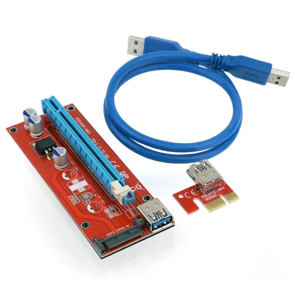 PC 메인보드 가상화폐 비트코인 채굴어댑터 USB 라이저카드 데스크탑 확장 본체 슬롯 조립 PCIE 가정용 컴퓨터 설치