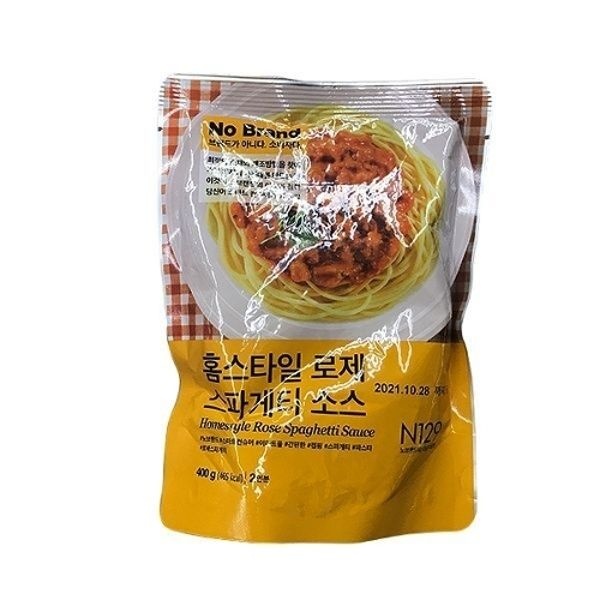노브랜 홈스타일 로제 스파게티 소스 400g