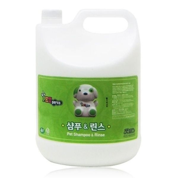 펫퍼스 대용량 샴푸(린스) 겸용 4L