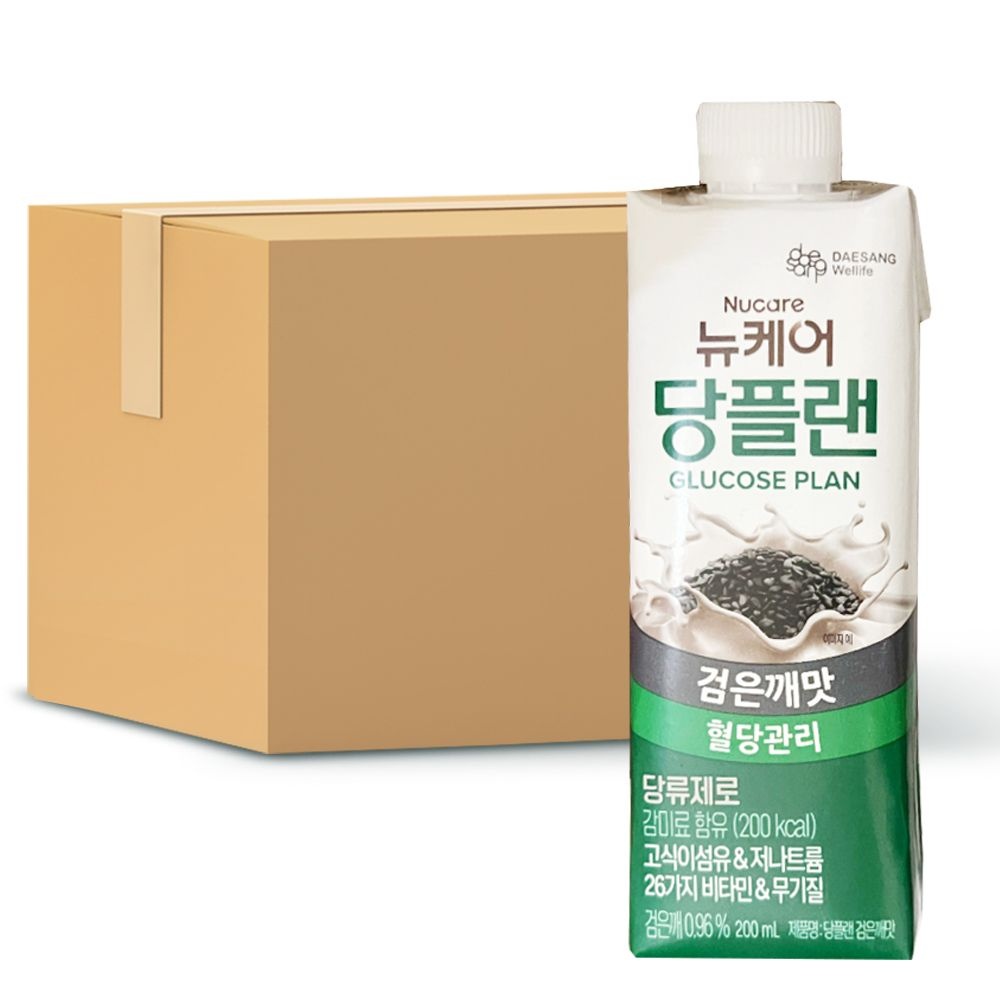 뉴케어 당플랜 검은깨맛 200ml x 24팩 드링크 음료 식사대용 선물 V