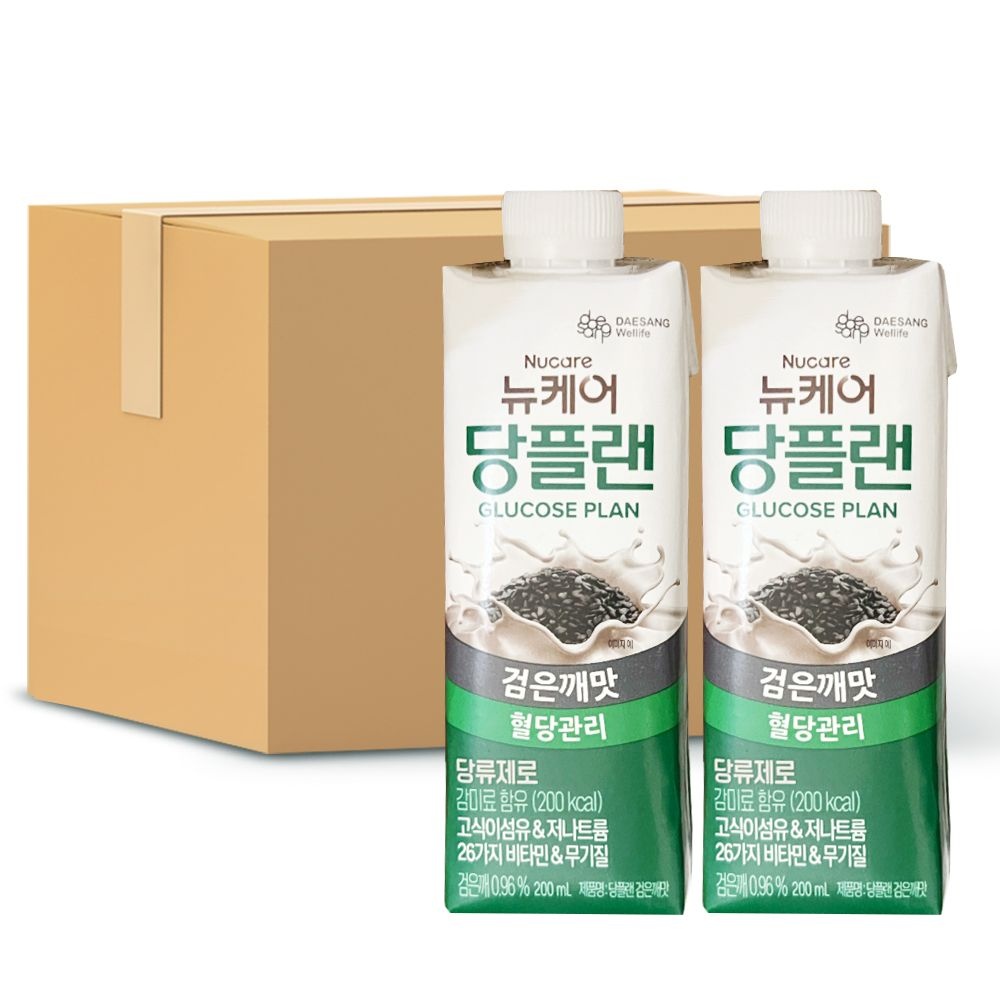 뉴케어 당플랜 검은깨맛 200ml x 48팩 환자식 식사대용 드링크 음료 V