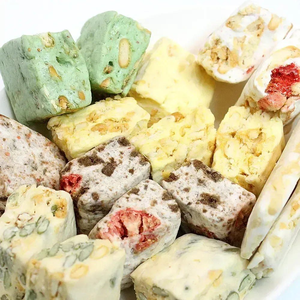 넛두리 쫀득쿠키 500g 딸기 초코딸기 말차무화과 복숭아 인절미 땅콩누가바 6가지맛 꾸덕쿠키 디저트 간식