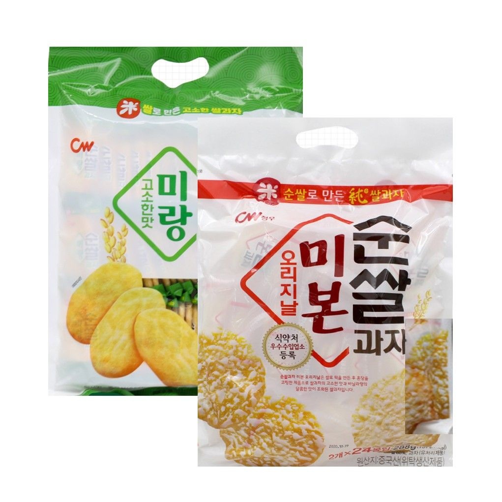 청우식품 청우식품 CW 청우 순쌀과자 미본 288g + 미랑 200g