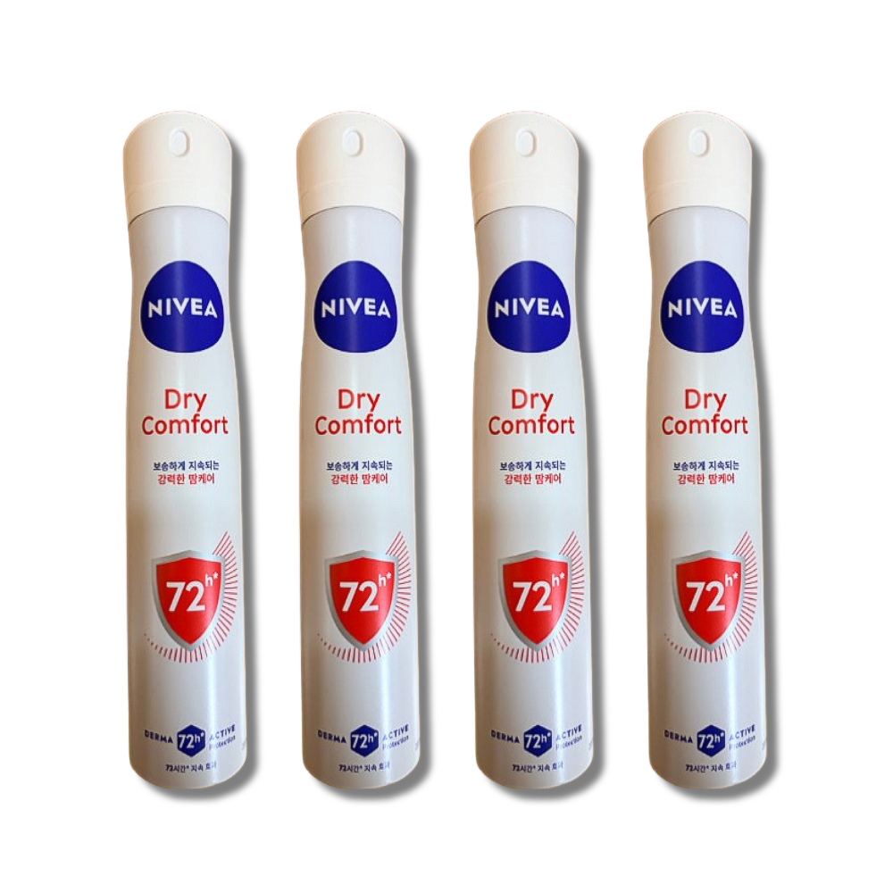 니베아 데오드란트 스프레이 드라이 콤포트 200ml 4개