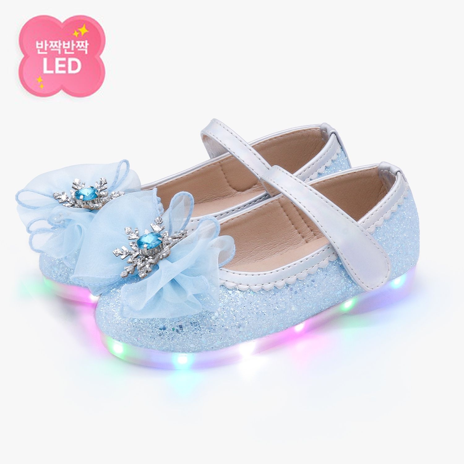LED 엘사 시그널 여아 구두