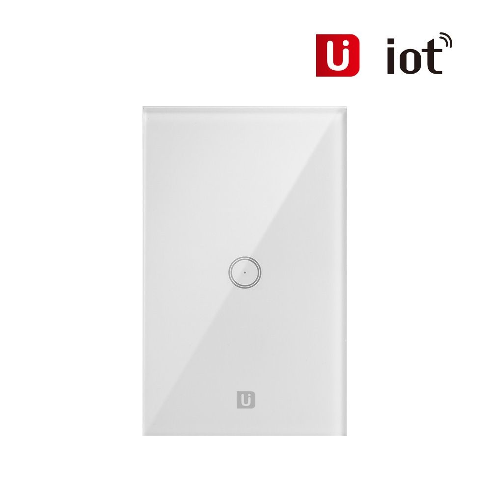 서진네트웍스 유아이오티 UIOT-SW10S 홈IOT 1구 스마트 벽스위치 조명등 형광등 무선원격제어 Zigbee방식