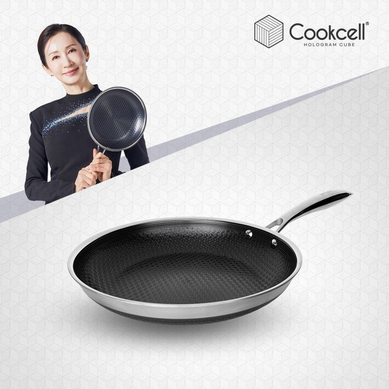 쿡셀 쿡셀 홀로그램 큐브 IH 후라이팬 28cm