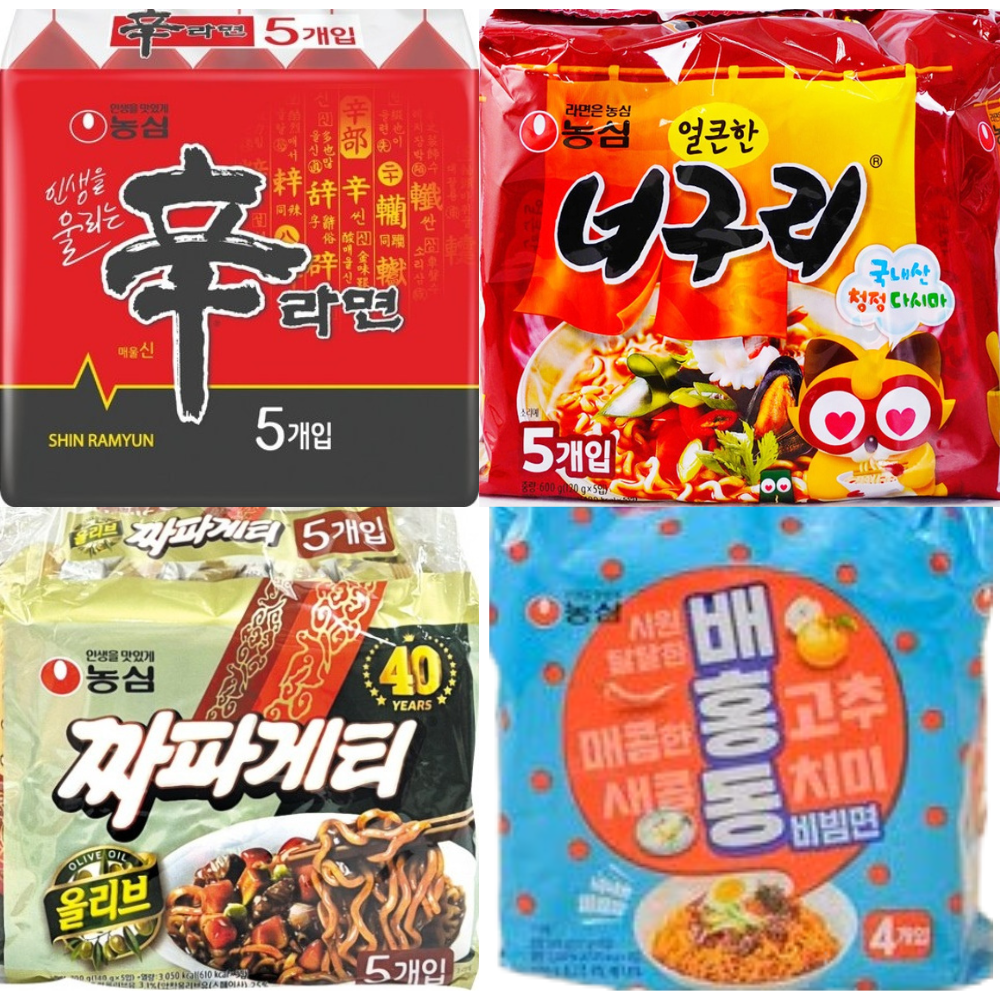 신라면 너구리 짜파게티 5입 배홍동 4입 19개