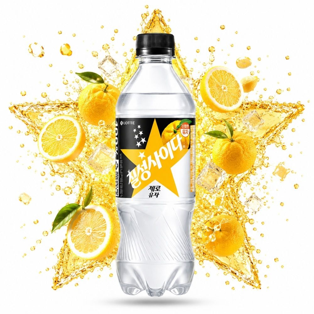 칠성사이다 제로 유자 500ml 24개