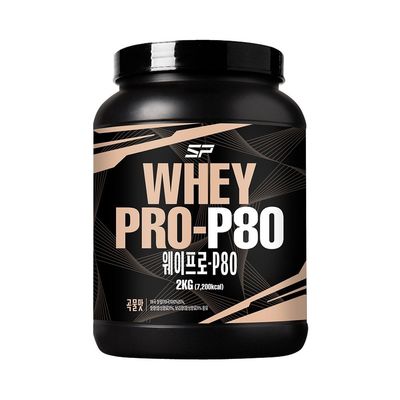 웨이프로 P80 2kg 곡물맛_프로틴원료 80% 데일리 단백질보충제 프로틴쉐이크