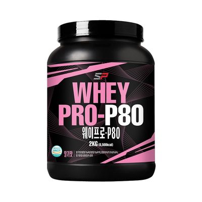 웨이프로 P80 2kg 딸기맛_프로틴원료 80% 데일리 단백질보충제 프로틴쉐이크