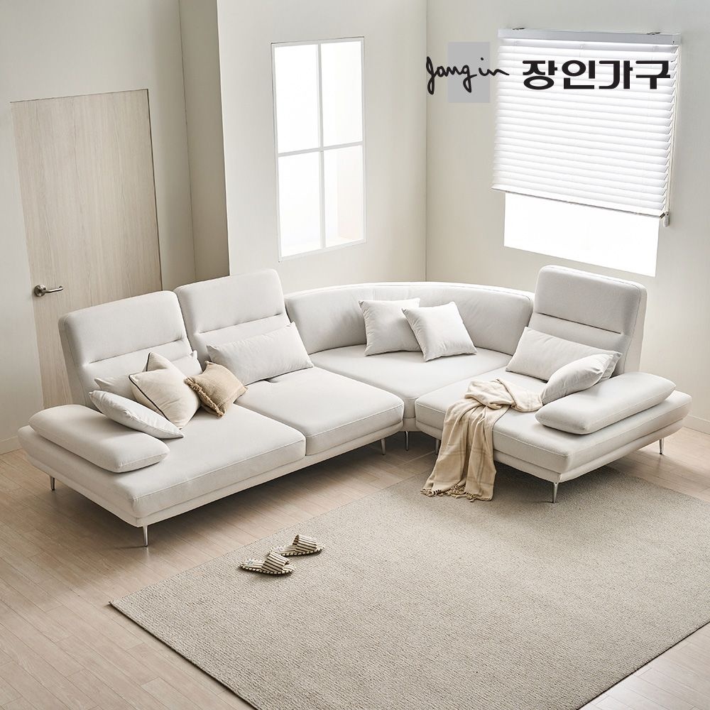 도이 5인용 스윙 타이보텍스 이지클린 패브릭 코너형 소파 (스툴 미포함)