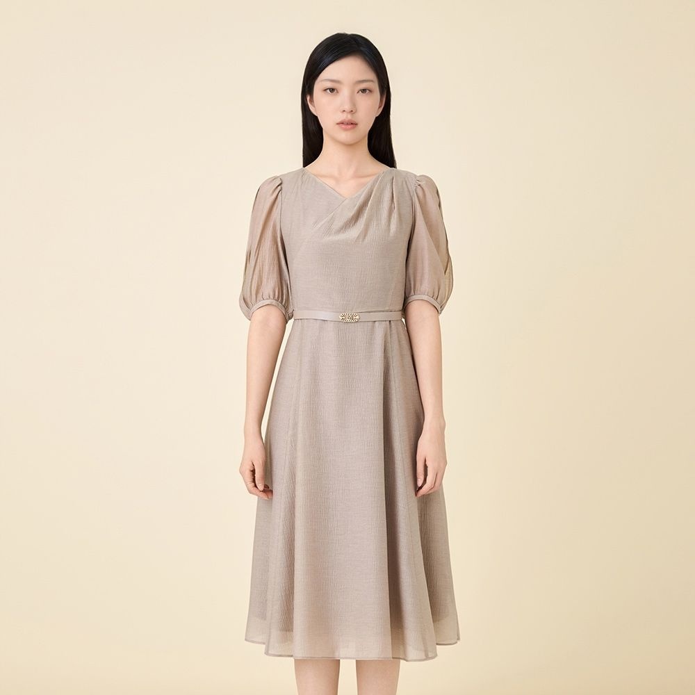 (주)테난 린 [정상가:698,000원][린]루시엔 A라인 벨트 원피스 LCOPPF0200