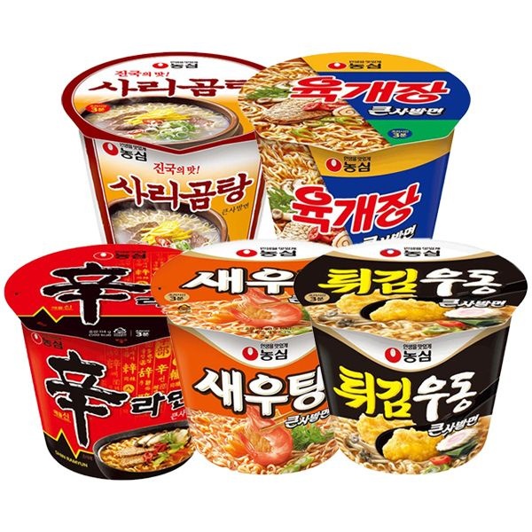 농심 (현대홈쇼핑) 농심 큰사발 16개입(신라면 4+새우탕4+튀김우동4+사리곰탕2+육개장2)