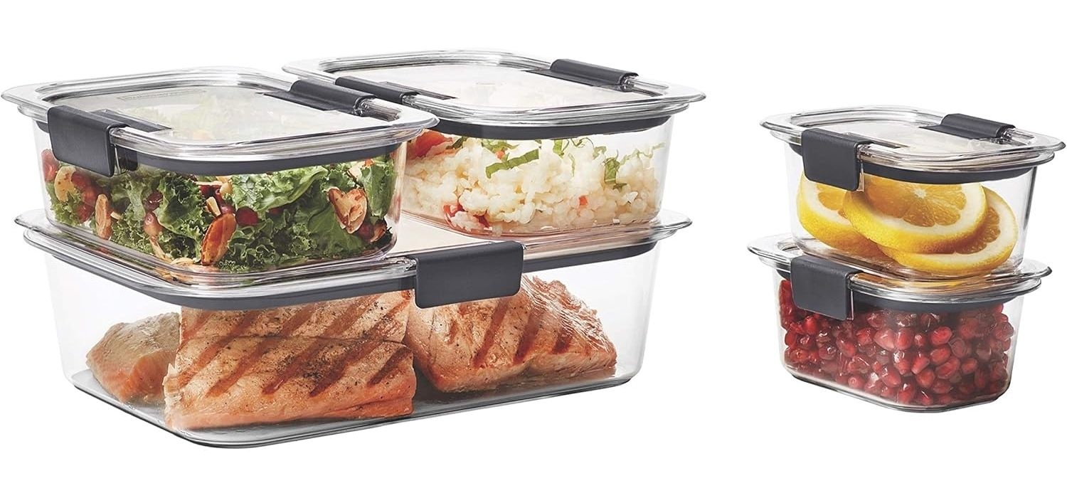[해외] Rubbermaid 샘 방지 식품 보관 밀폐 뚜껑 5세트 BPA 프리 얼룩 방지 미국직구