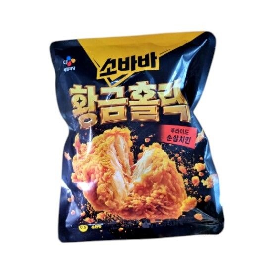 CJ 고메 소바바 황금홀릭 후라이드 순살 치킨 375g 3개