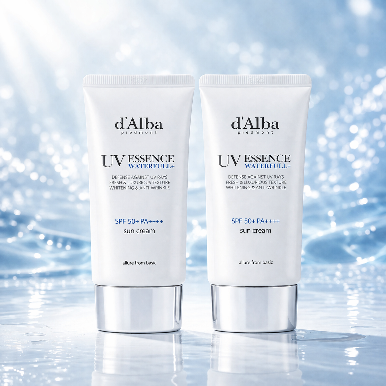 달바 워터풀 에센스 톤업 선크림 수분썬크림 50ml x 2개