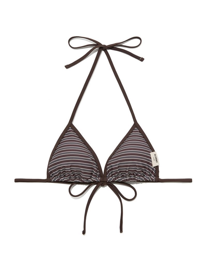 <매장정품> 글로니 GLOWNY G ENCORE STRIPE BIKINI TOP (BROWN STRIPE) GC26SUSW004BRS 751029