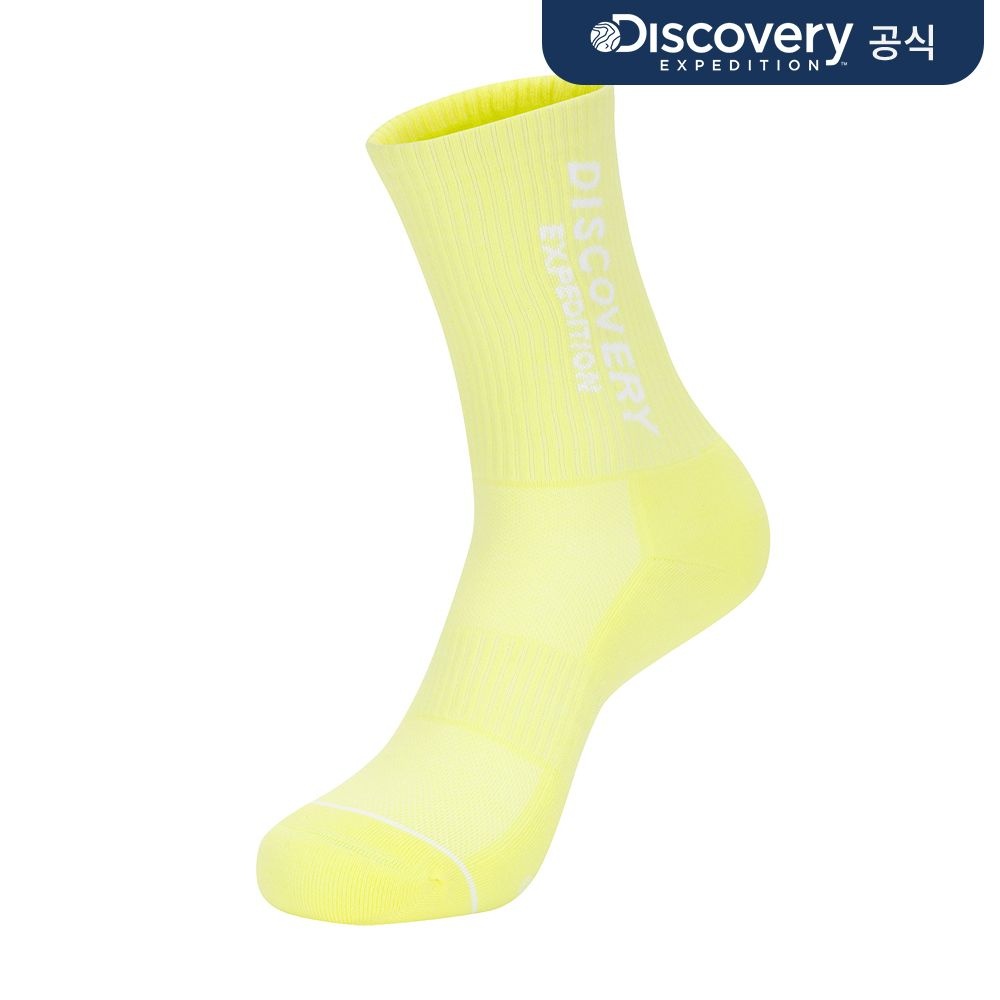 디스커버리 익스페디션 더블로고 솔리드 하이삭스 (L/YELLOW)