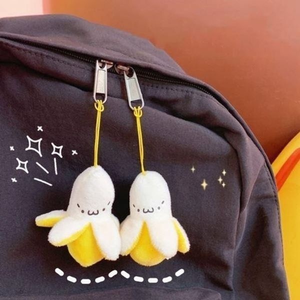 에이치플러스몰 [하프클럽]키링 은플 부드러운 키링이인형 귀여운키링 바나나 열쇠고리 바나나키링 인현키링 관우몰 가방키링