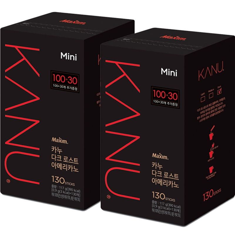 카누 맥심 카누 다크미니 100T+30T x 2개