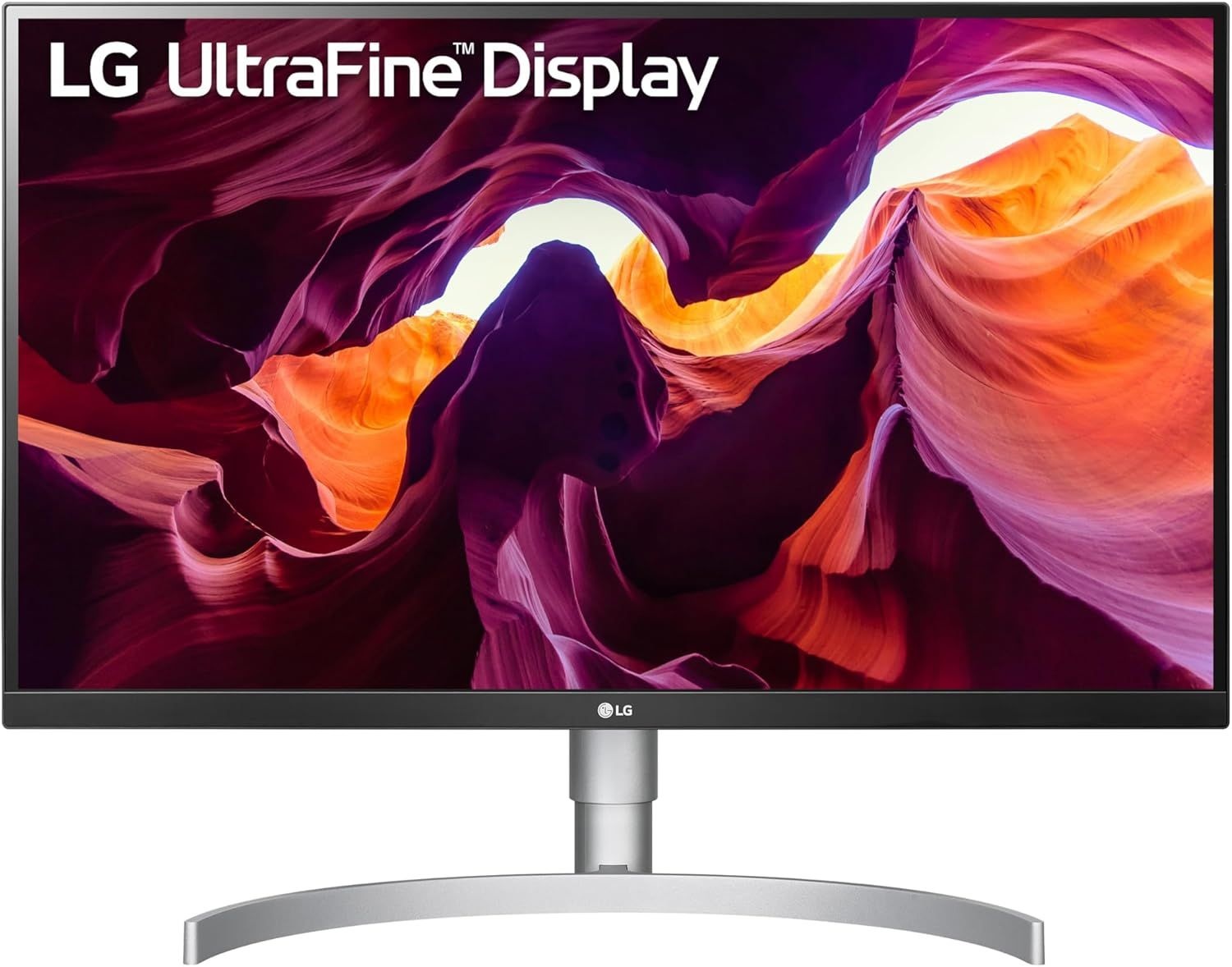LG 27UL850-W 27인치 울트라파인(3840 x 2160) IPS 디스플레이, VESA 디스플레이 HDR 400 및 USB 타입-C 연결, 화이트