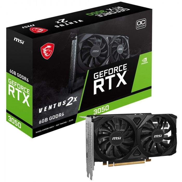 MSI 엠에스아이 MSI 지포스 RTX 3050 벤투스 2X E OC D6 6GB VGA 그래픽카드