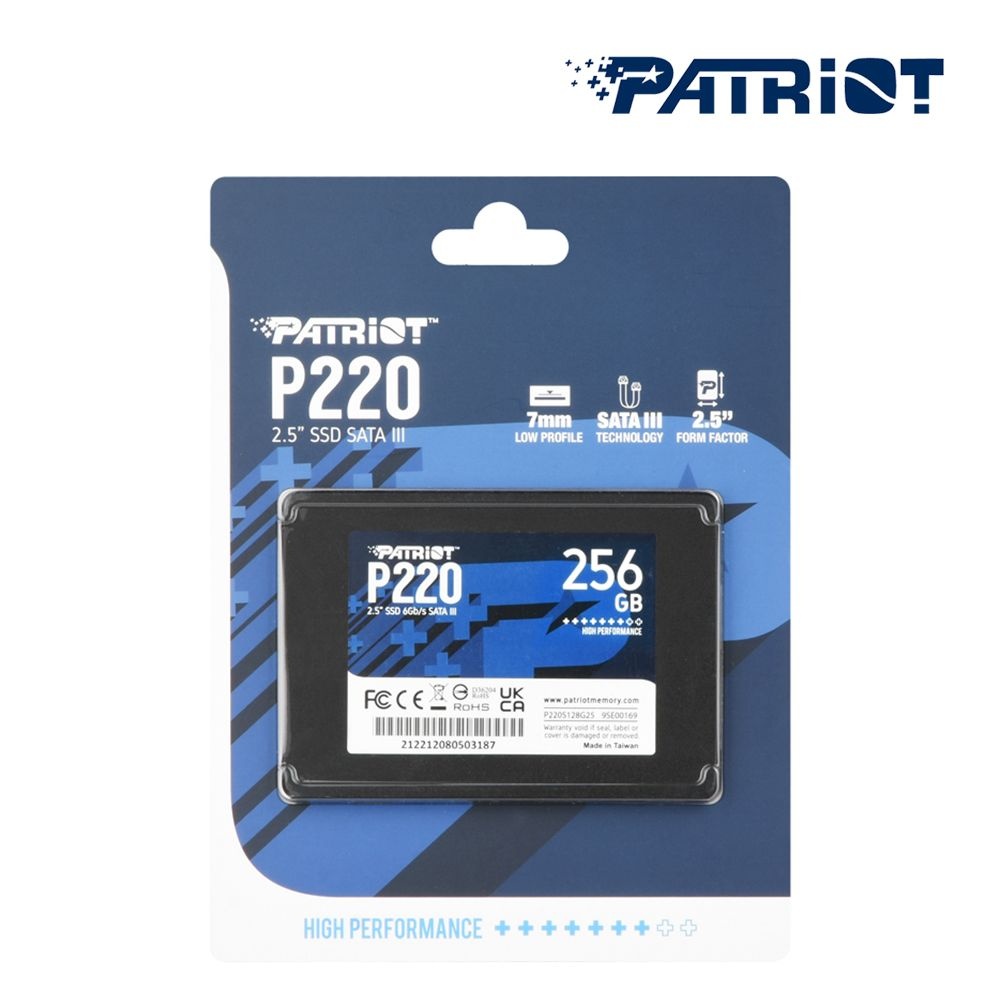 패트리어트 PATRIOT 패트리어트 P220 256GB SSD (SATA3 / TLC / 3년)