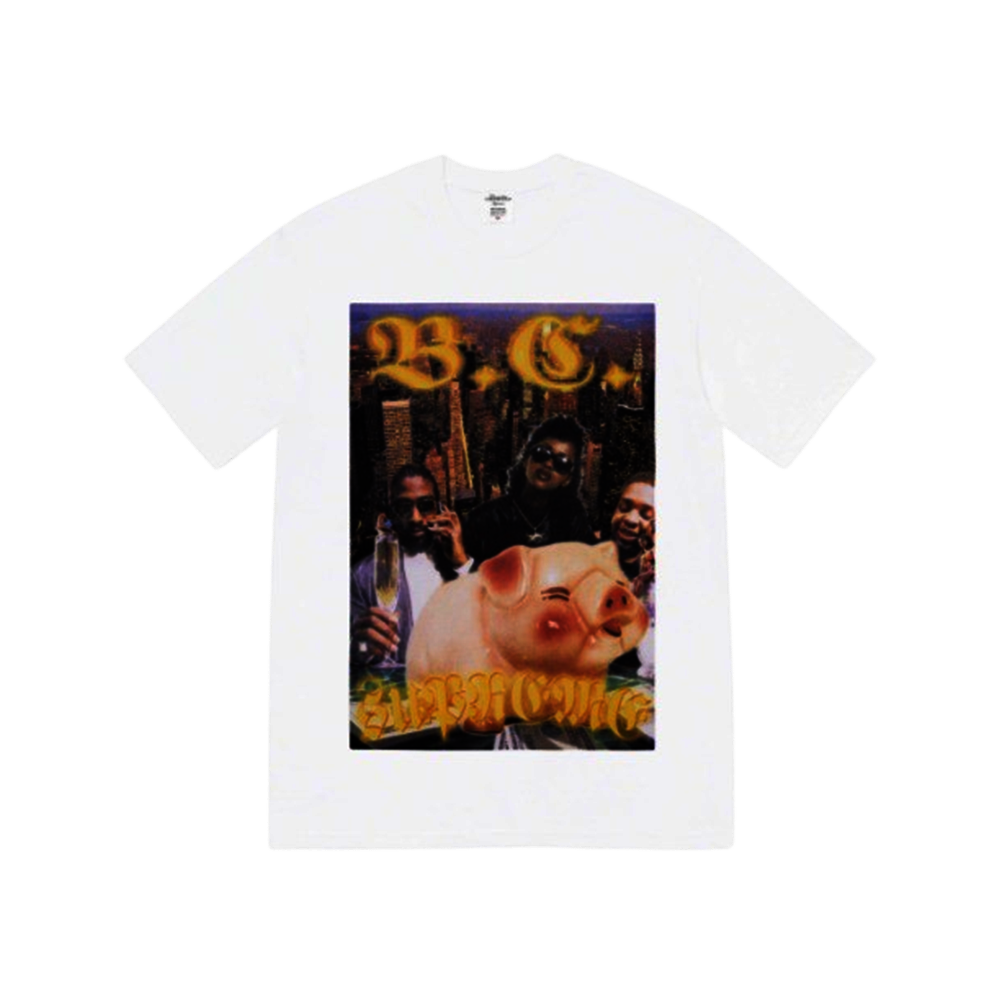 [정품보증] 무료배송 Supreme x Bernadette Corporation Money T-Shirt White 23SS 슈프림 x 베르나데트 코퍼레이션 머니 티셔츠 화