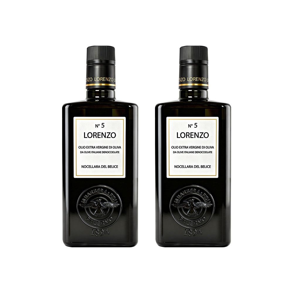 로렌조 No.5 엑스트라 버진 올리브 오일 500ml x2병