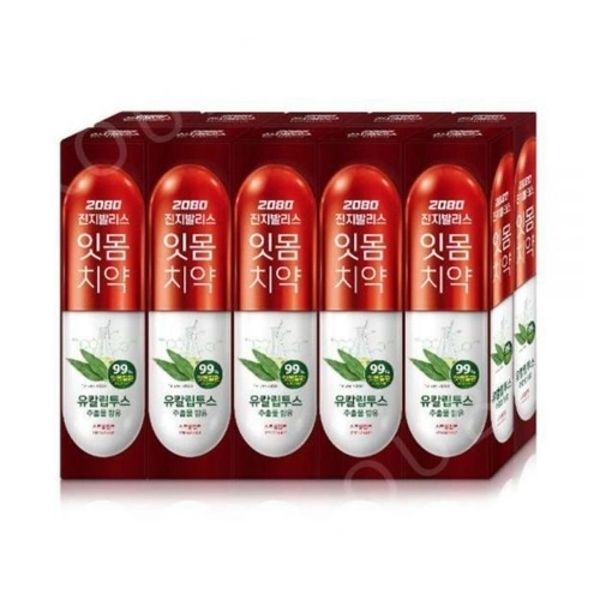 2080 진지발리스 유칼립투스 스트롱민트향 150g 10개 치약 잇몸...