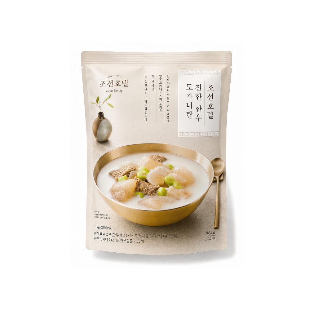 조선호텔 진한 한우도가니탕 1kg X 3팩