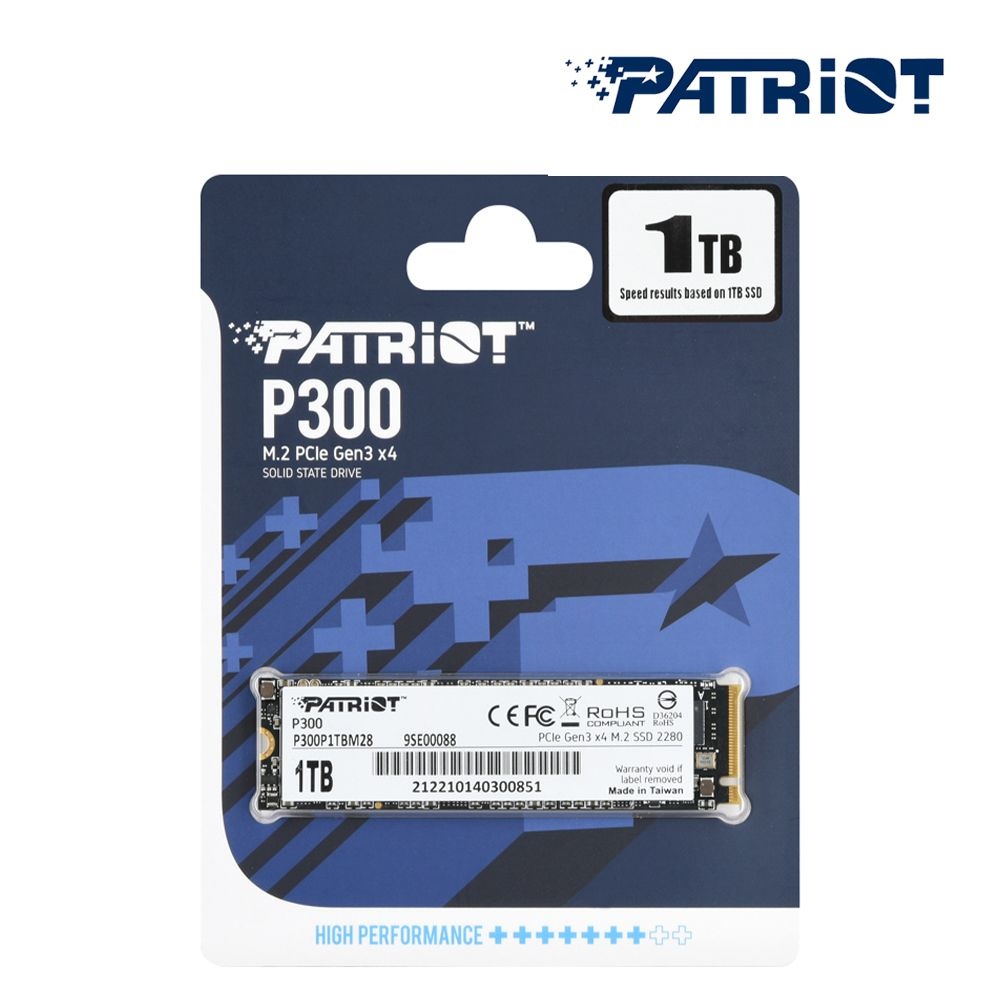 패트리어트 PATRIOT 패트리어트 P300 1TB M.2 NVMe SSD (GEN3 / TLC / 5년)