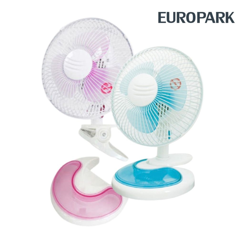 [오늘출발] 유로파크 다용도 집게팬 EU-08F 3엽날개 2단풍량 상하좌우조절