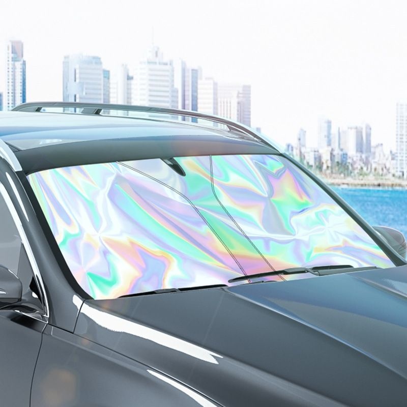 자동차 차량용 햇빛가리개 원터치 오로라 앞유리 썬바이저 햇빛 차단 가리개 가림막