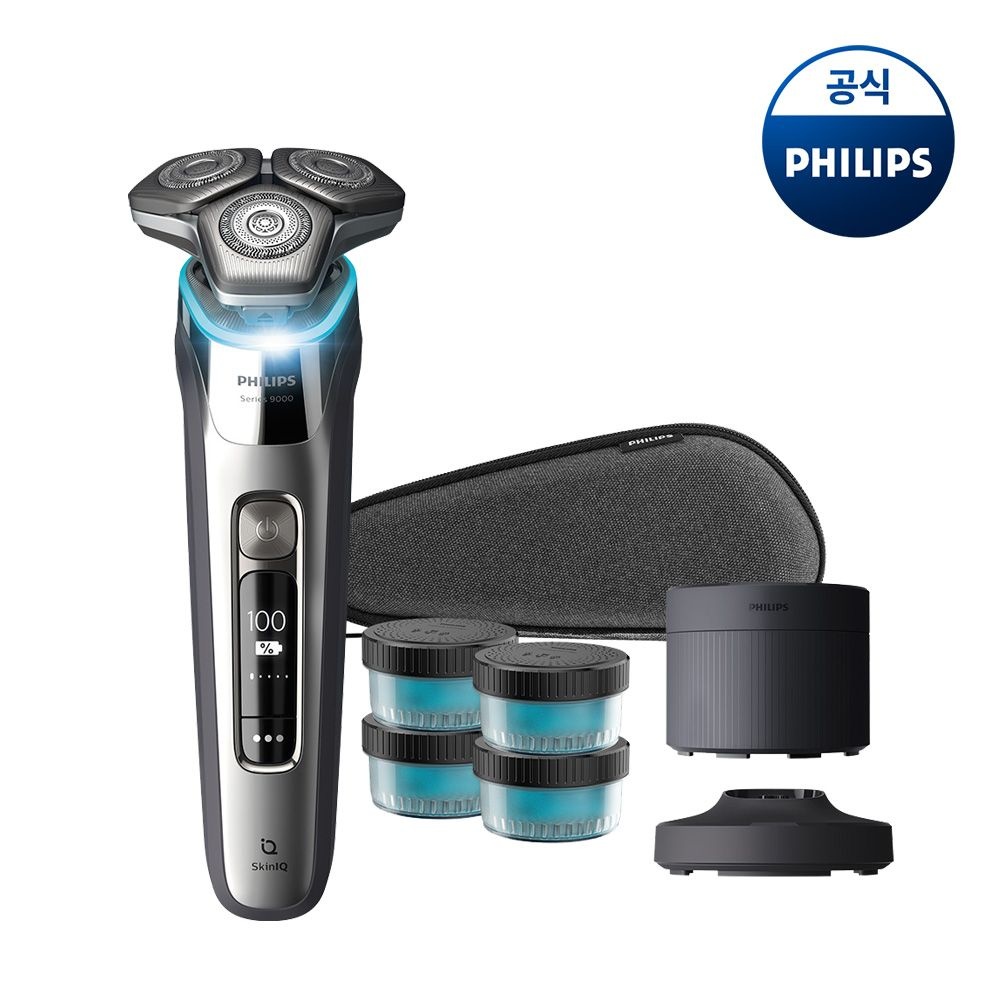Philips Consumer Lifestyle 필립스 PHILIPS 필립스 SkinIQ S9000 시리즈 전기면도기 크롬실버 S9973/63