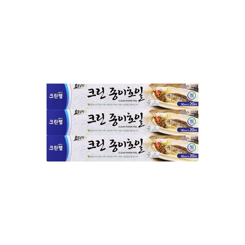 크린랲 크린랩 크린종이호일 30cm 20M X 3개