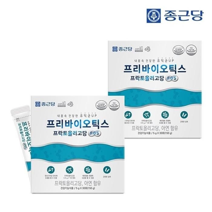 [종근당] 프리바이오틱스 프락토올리고당 FOS 2박스