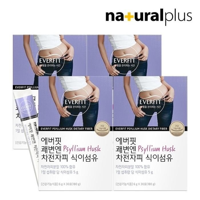 에버핏 쾌변엔 차전자피 식이섬유 30포 4박스 (4개월분)